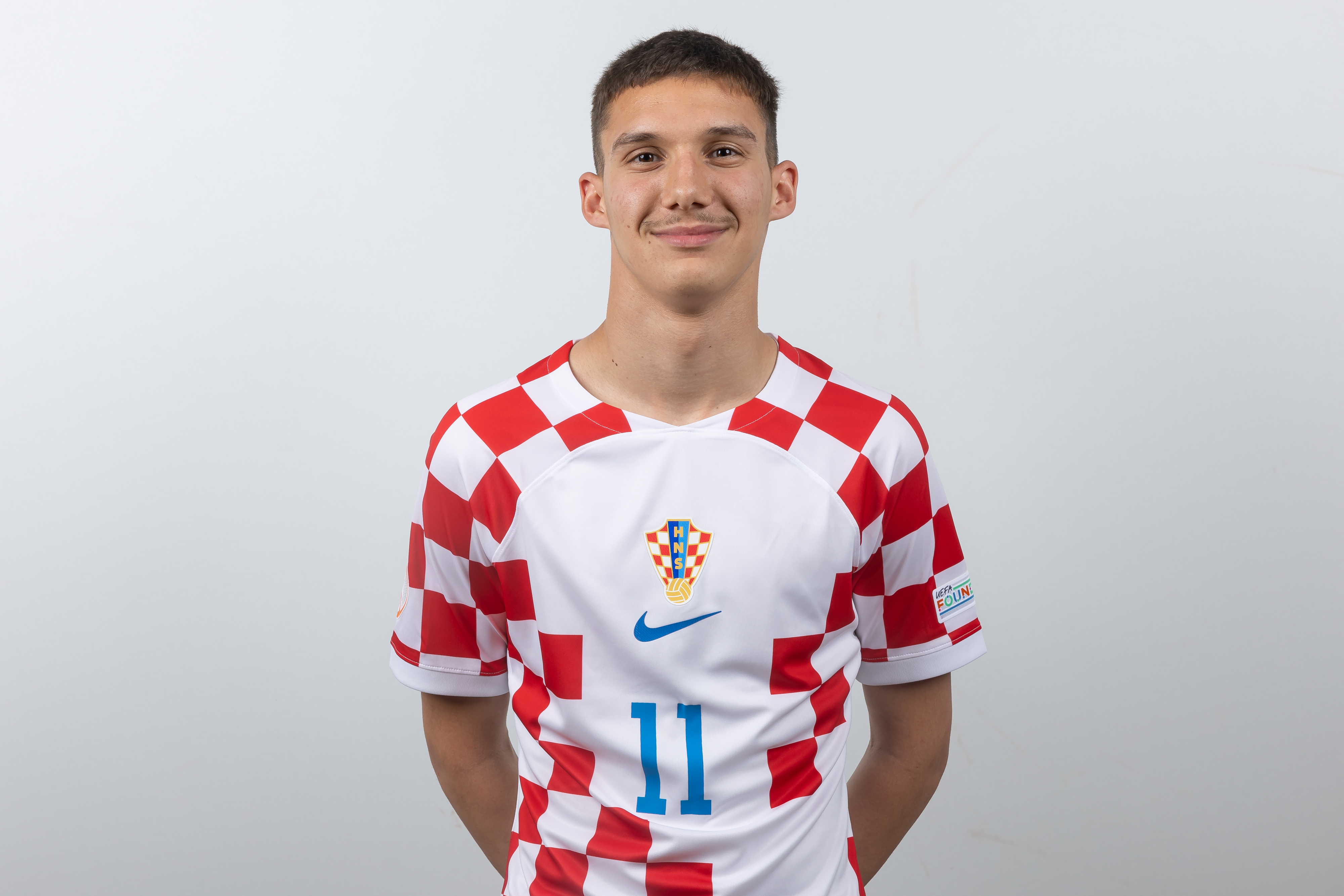 克罗地亚队球员训练备战欧洲资格赛